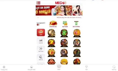 MEC68 - Nhà cái cá cược trực tuyến có khuyến mãi khủng